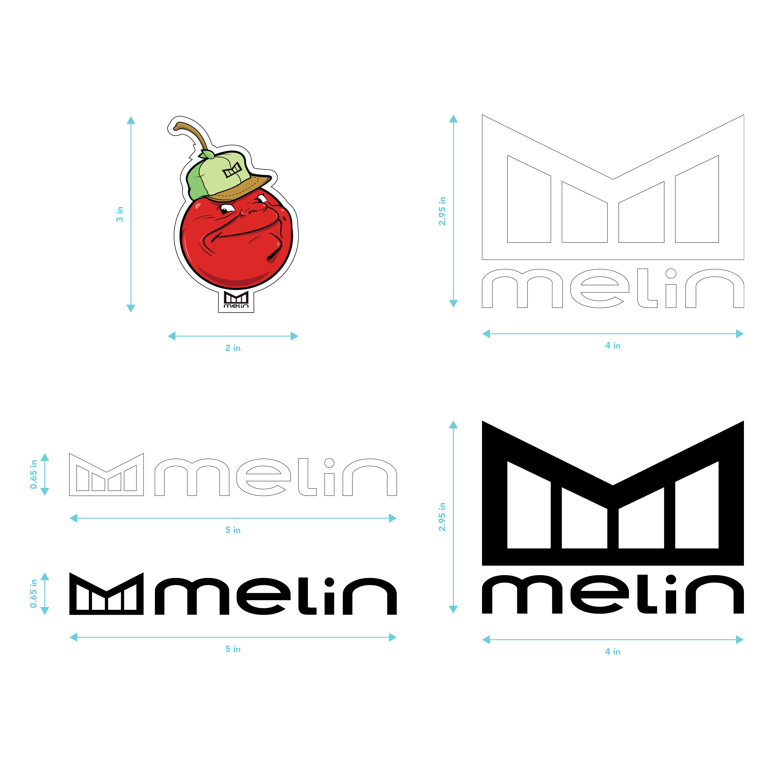 melin Sticker Pack - Multi (18YG)
